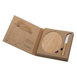 Cheese set with cutting board