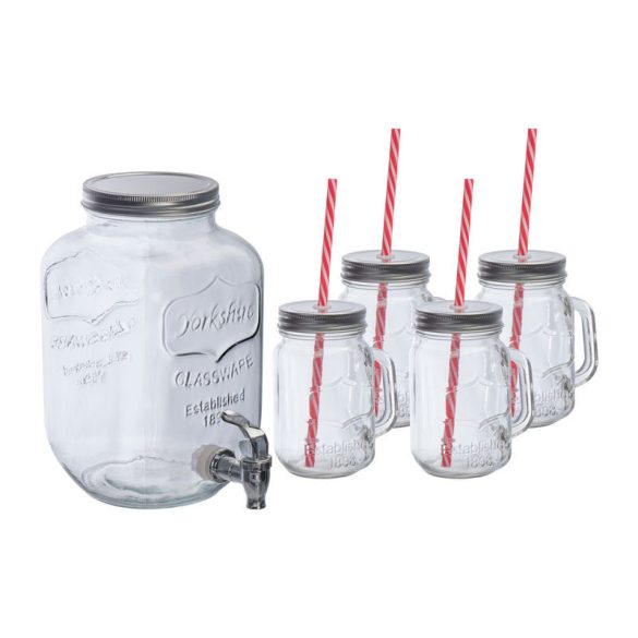 Dispenser & 4 glasses Acapulco