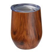 Steel mug wooden look Brighton