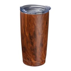 Steel mug wooden look Brighton