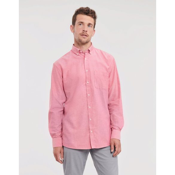Men's LS Tailored Washed Oxford Shirt