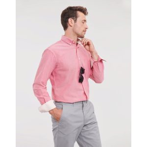 Men's LS Tailored Washed Oxford Shirt