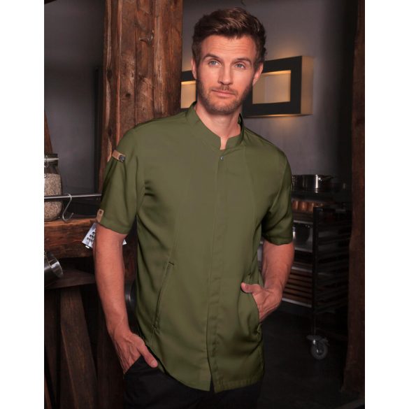 Short-Sleeve Chef Jacket Green-Generation