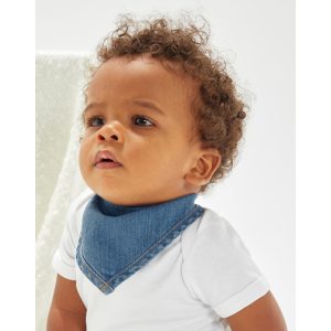 Baby Rocks Denim Bandana Bib