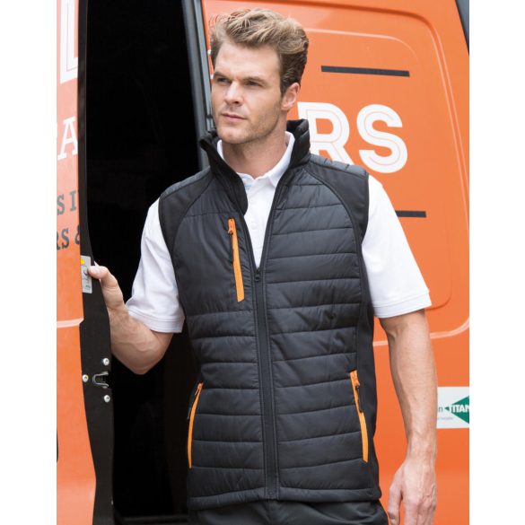 Black Compass Padded Softshell Gilet