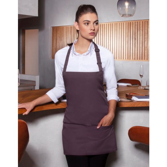 Short Bib Apron Basic with Buckle and Pocket