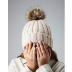 Junior Fur Pom Pom Chunky Beanie