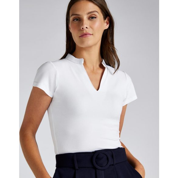 Regular Fit Mandarin Collar Top