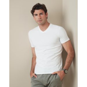 Stretch-T V-neck for men