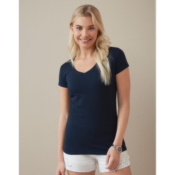 Stretch-T V-neck for women