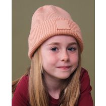 Kids Deep Cuffed Tonal Patch Beanie