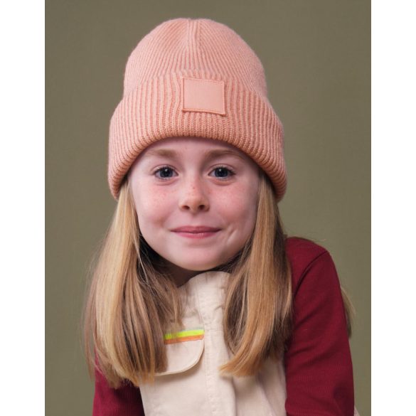 Kids Deep Cuffed Tonal Patch Beanie