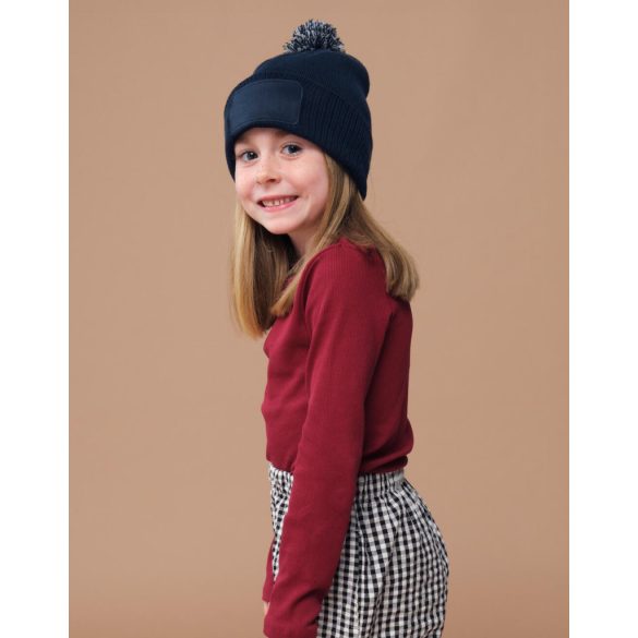 Kids Snowstar Patch Beanie