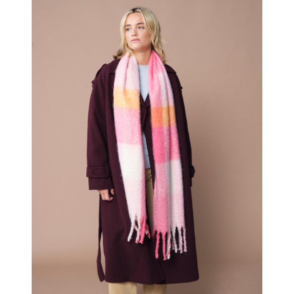 Fluffy Check Scarf