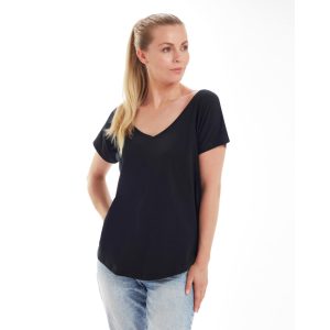 Women's Loose Fit V Neck T