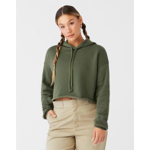 Women's Cropped Fleece Hoodie