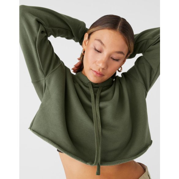 Women's Cropped Fleece Hoodie