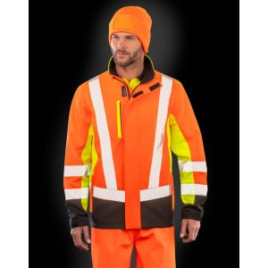 Recycled 3-Layer Printable 3-Tone Safety Softshell