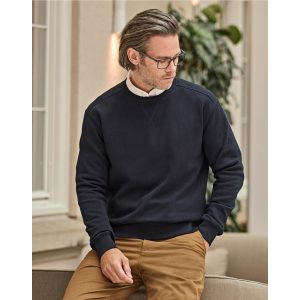 Ribbed Interlock Crew Neck