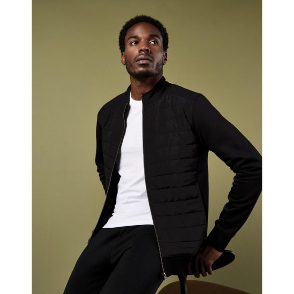 Regular Fit Quilted Full Zip Sweatshirt