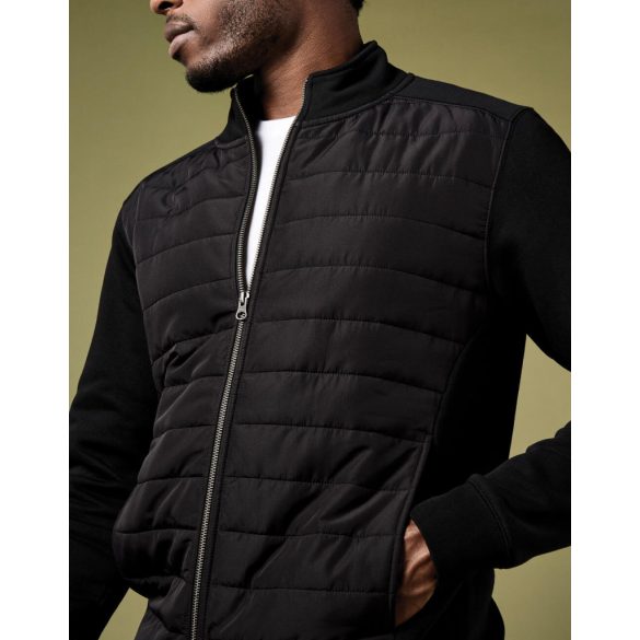 Regular Fit Quilted Full Zip Sweatshirt