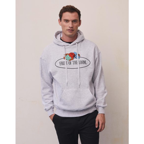 Vintage Hooded Sweat Classic Large Logo Print