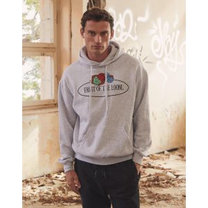 Vintage Hooded Sweat Classic Large Logo Print