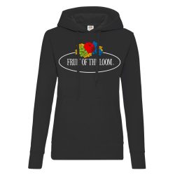 Ladies Vintage Hooded Sweat Large Logo Print