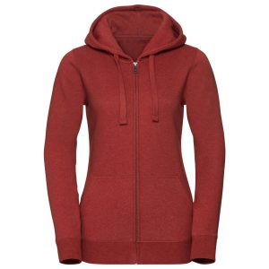 Ladies' Authentic Melange Zipped Hood Sweat