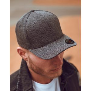 Heringbone Melange Cap