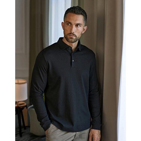 Pima Cotton Long Sleeve Polo