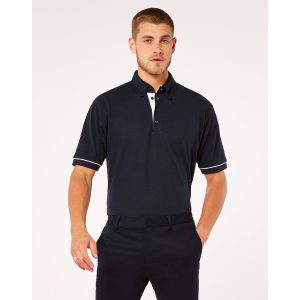 Classic Fit Button Down Contrast Polo Shirt