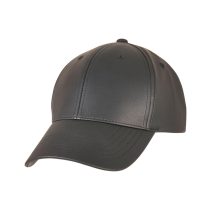 Synthetic Leather Alpha Shape Dad Cap