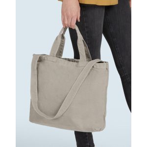 Zipped Canvas Shopper