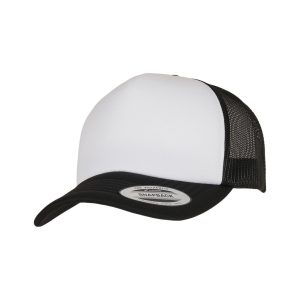 Classic Curved Foam Trucker Cap – White Front