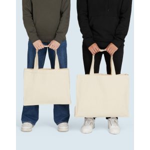 Canvas Wide Shopper with Fold LH