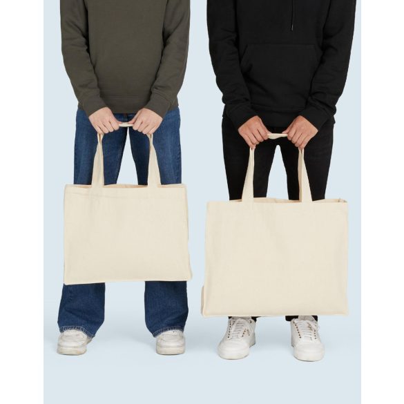 Canvas Wide Shopper with Fold LH