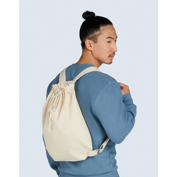 Canvas Backpack Straps and Drawstring