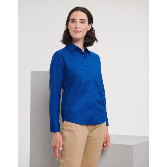 Ladies Oxford Blouse LS