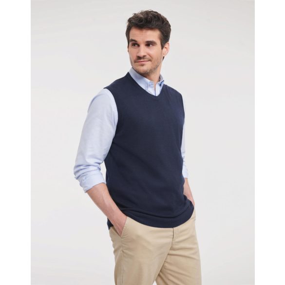 Adults' V-Neck Sleeveless Knitted Pullover