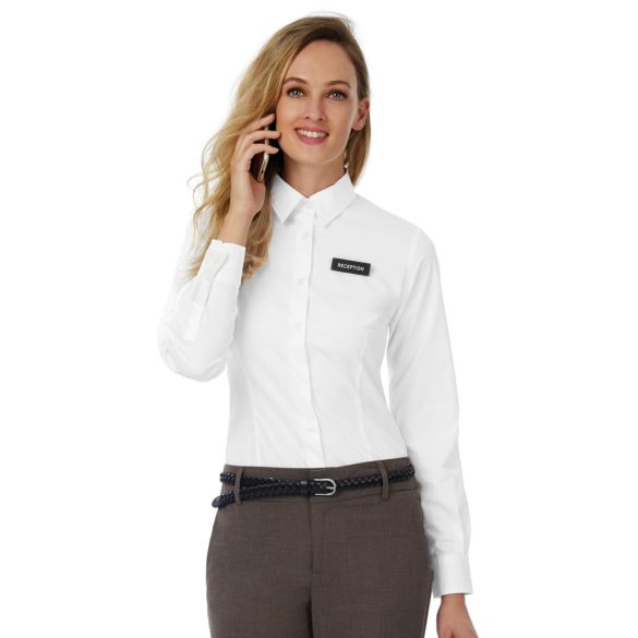 Black Tie LSL/women Poplin Shirt