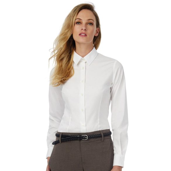 Black Tie LSL/women Poplin Shirt