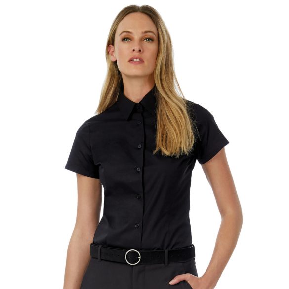 Black Tie SSL/women Poplin Shirt 