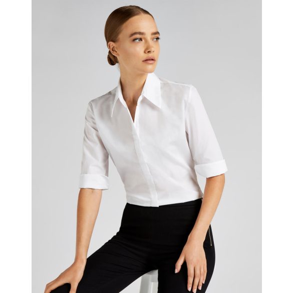 Women's Tailored Fit Continental Blouse 3/4 Sleeve