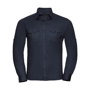 Men's Roll Sleeve Shirt Long Sleeve