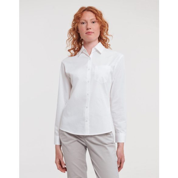 Cotton Poplin Blouse LS