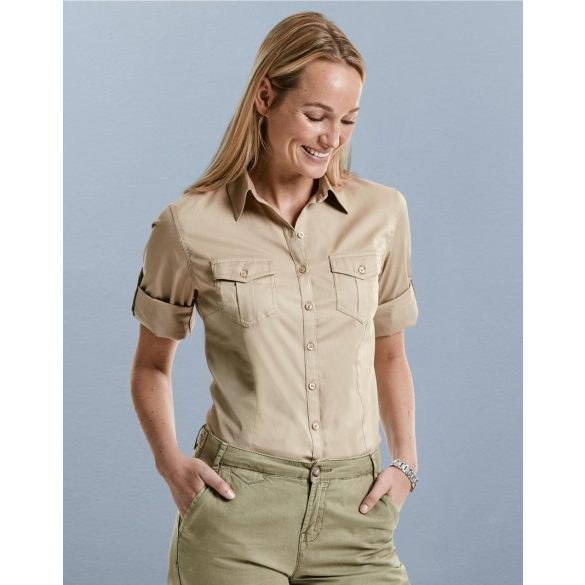 Ladies' Roll 3/4 Sleeve Shirt