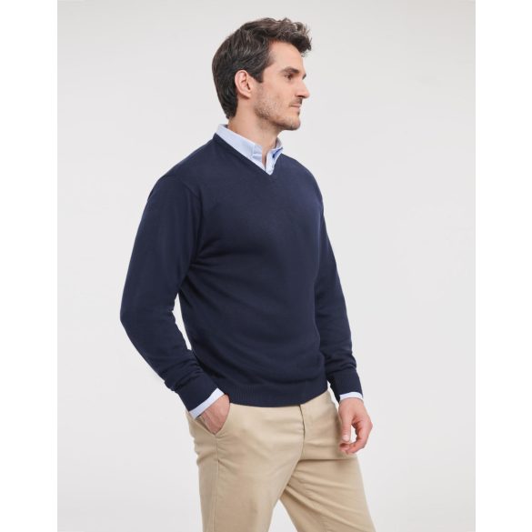 Men's V-Neck Knitted Pullover