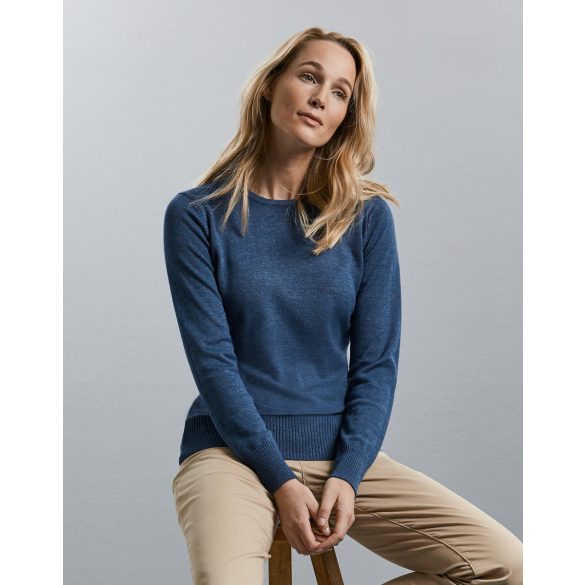 Ladies' Crew Neck Knitted Pullover