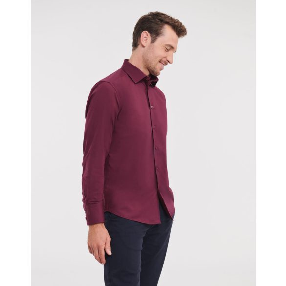 Fitted Long Sleeve Stretch Shirt